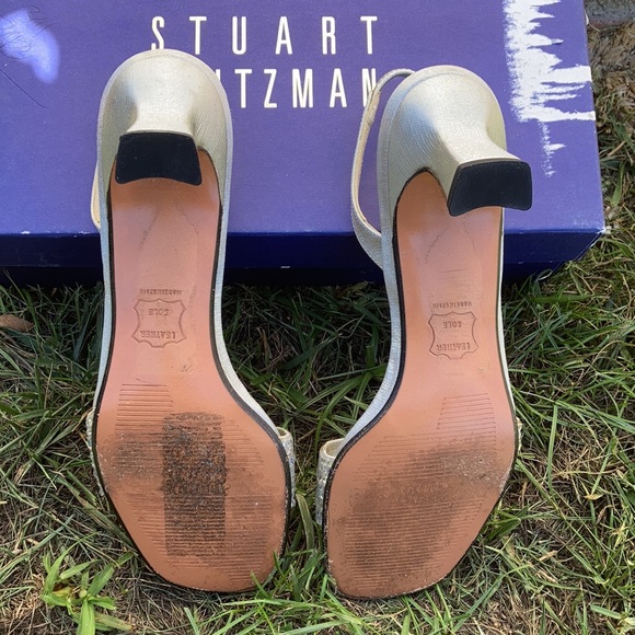 Stuart Weitzman Starry Silver Jewel Slingback Heel - Picture 3 of 7